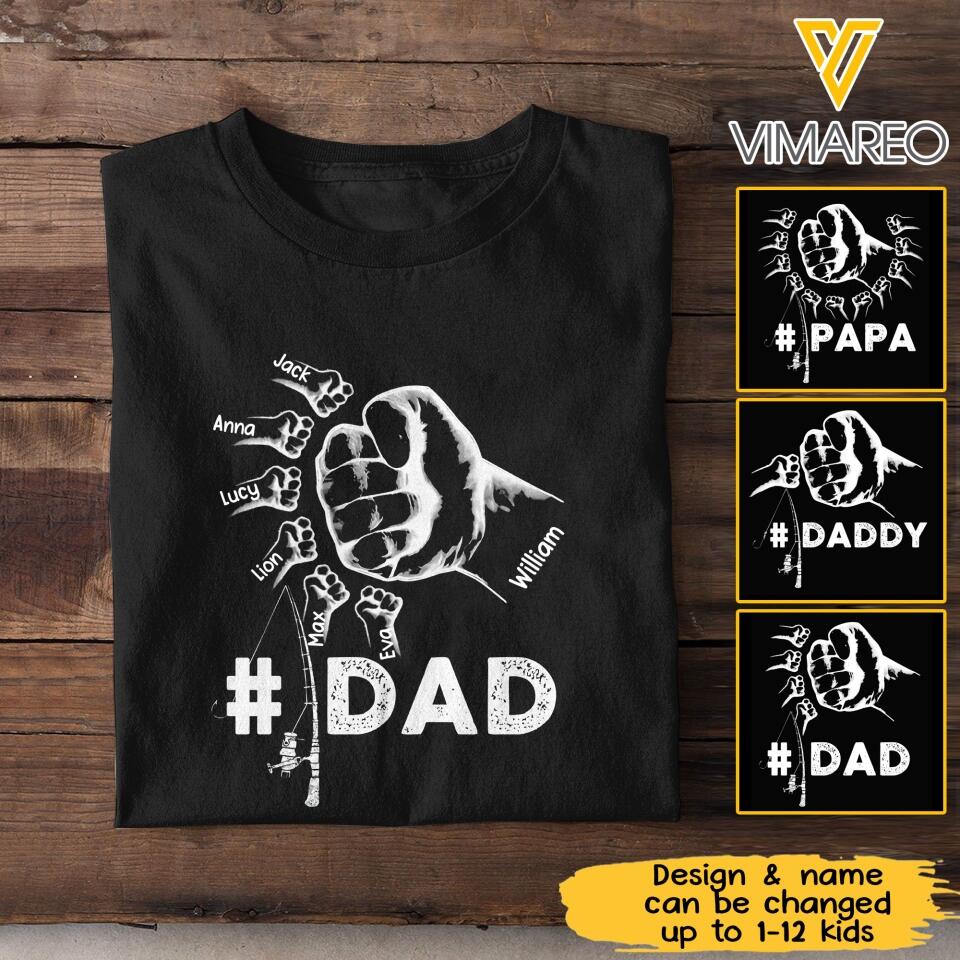 PERSONALIZED FISHING DAD TSHIRT 3N 1304