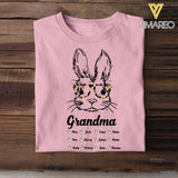 Personalized Grandma Kid Bunny Tshirt Printed 22APR-HQ13