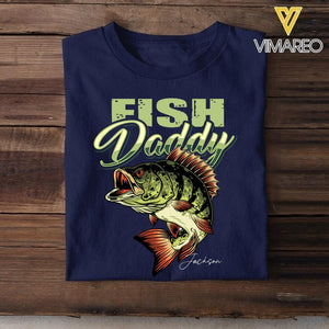 Personalized Fish Daddy Tshirt Printed QTMQ1404