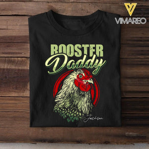 Personalized Rooster Daddy Tshirt Printed QTMQ1404