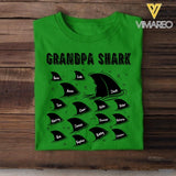 Personalized Grandpa Shark Tshirt Printed 22APR-DT14