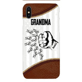 PERSONALIZED GRANDMA WITH KID NAME PHONECASE QTTN1404