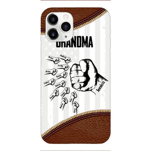 PERSONALIZED GRANDMA WITH KID NAME PHONECASE QTTN1404