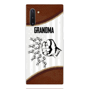 PERSONALIZED GRANDMA WITH KID NAME PHONECASE QTTN1404