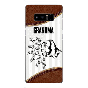 PERSONALIZED GRANDMA WITH KID NAME PHONECASE QTTN1404