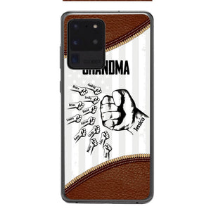 PERSONALIZED GRANDMA WITH KID NAME PHONECASE QTTN1404