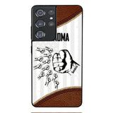 PERSONALIZED GRANDMA WITH KID NAME PHONECASE QTTN1404