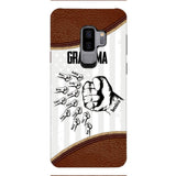 PERSONALIZED GRANDMA WITH KID NAME PHONECASE QTTN1404