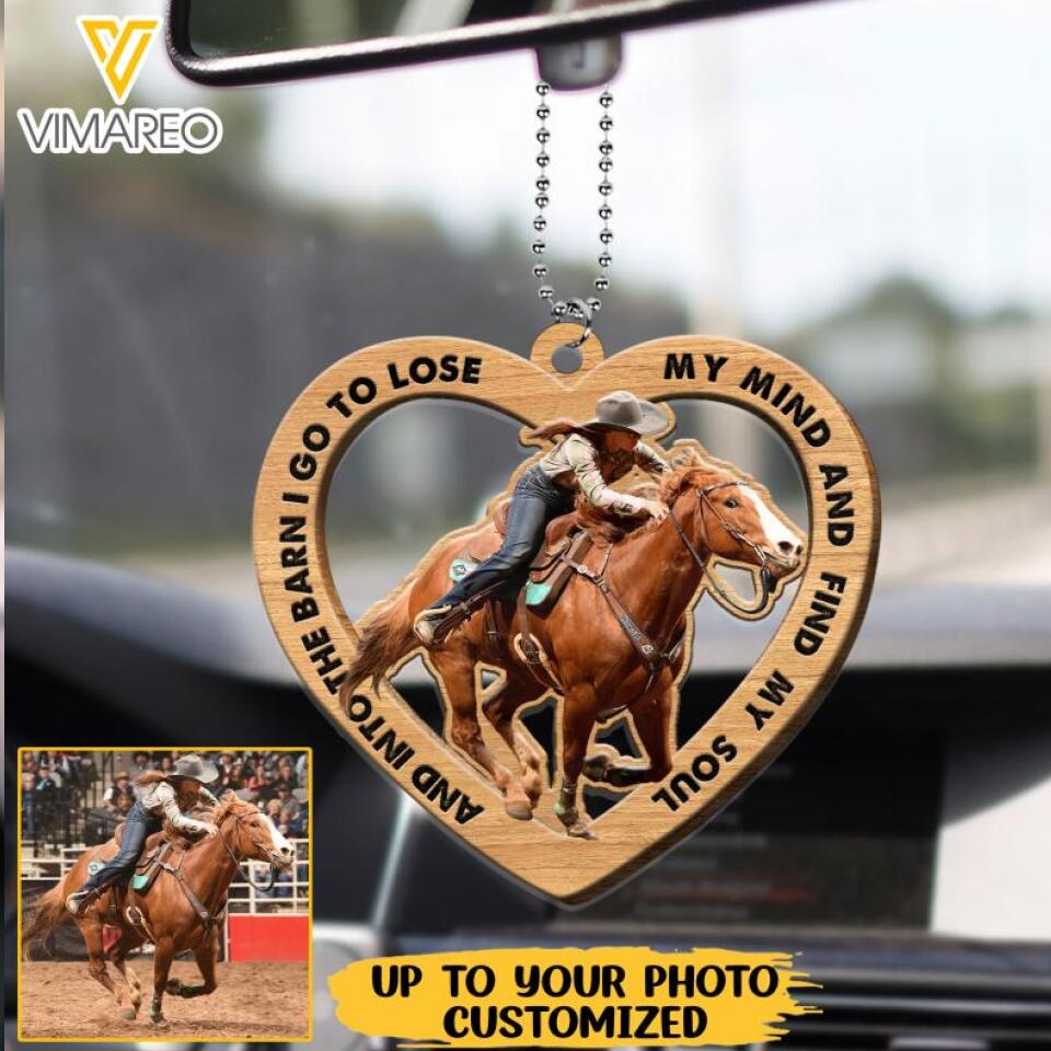 Personalized Horse Lover Wood Ornament Printed 22APR-LN14