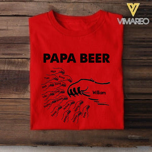 Personalized Papa Beer Tshirt Printed 22APR-LN14