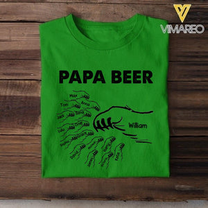 Personalized Papa Beer Tshirt Printed 22APR-LN14