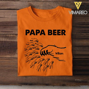 Personalized Papa Beer Tshirt Printed 22APR-LN14