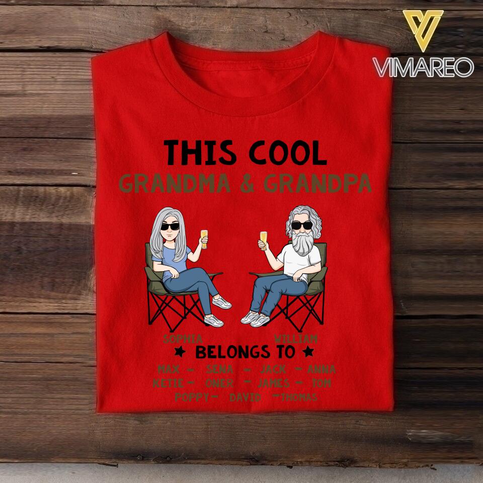 Personalized This Cool Grandma & Grandpa Beer Tshirt Printed 22APR-HC14