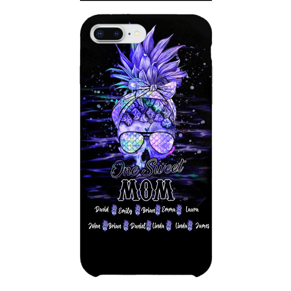 Personalized Mom Skull Phone Case Printed 3N 1504