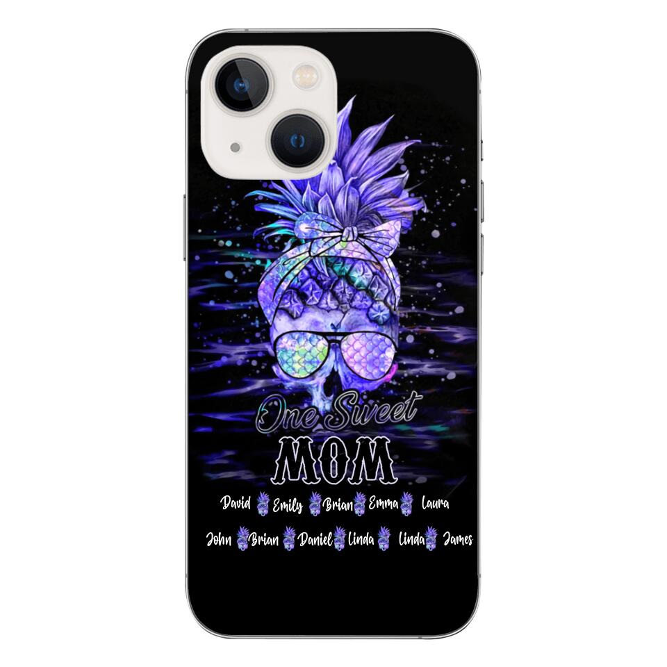 Personalized Mom Skull Phone Case Printed 3N 1504