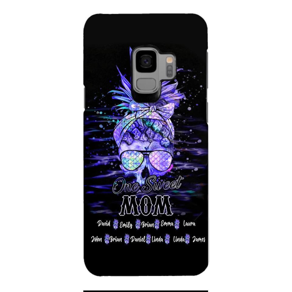 Personalized Mom Skull Phone Case Printed 3N 1504