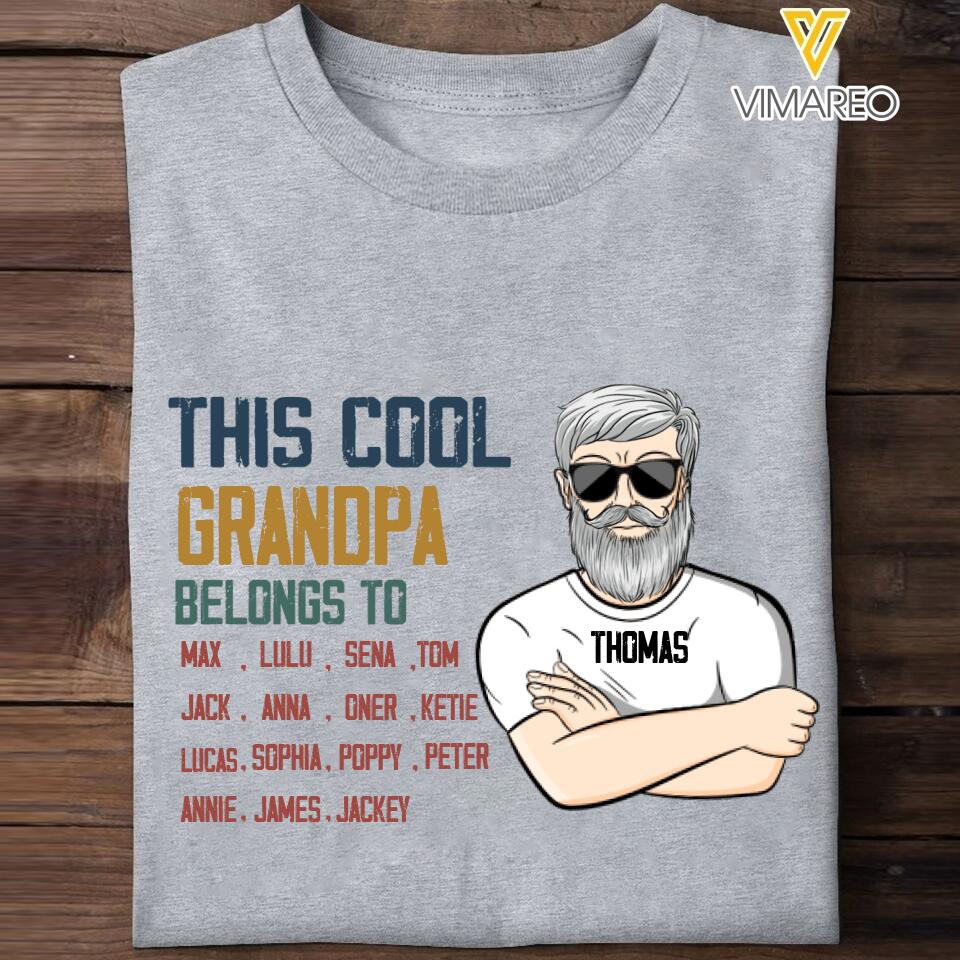 Personalized Grandpa Kid Tshirt Printed 22APR-HQ15