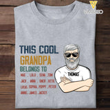 Personalized Grandpa Kid Tshirt Printed 22APR-HQ15