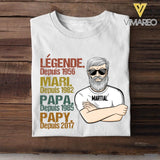 Personalized Grandpa French Tshirt Printed 22APR-MQ15