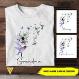 Personalized Grandma Bird Tshirt QTHC1604