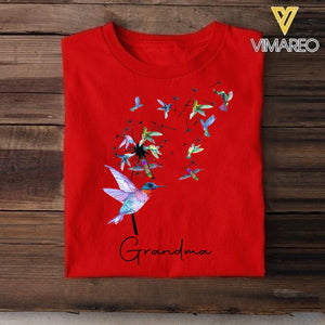 Personalized Grandma Bird Tshirt QTHC1604