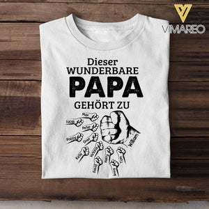 Personalized Dieser Wunderbare Papa Gehört zu Tshirt Printed 22APR-LN16