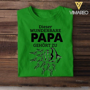 Personalized Dieser Wunderbare Papa Gehört zu Tshirt Printed 22APR-LN16