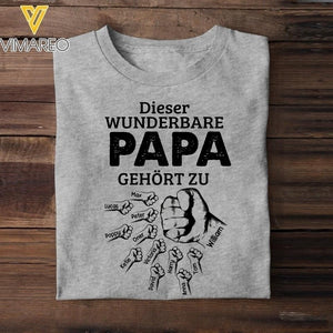 Personalized Dieser Wunderbare Papa Gehört zu Tshirt Printed 22APR-LN16