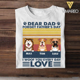 Personalized Dog Dad Tshirt Printed 22APR-HC16