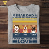 Personalized Dog Dad Tshirt Printed 22APR-HC16