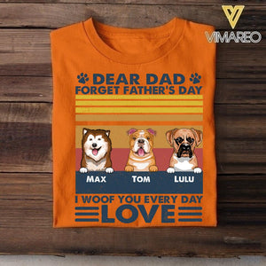 Personalized Dog Dad Tshirt Printed 22APR-HC16