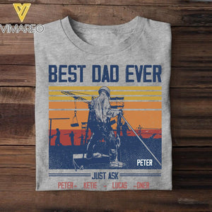 Personalized Ironworker Dad Tshirt Printed 22APR-HQ16