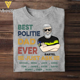 Personalized Best Politie Dad Ever Tshirt Printed 22APR-DT15