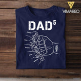 PERSONALIZED DAD WITH KID NAME TSHIRT QTDT2004