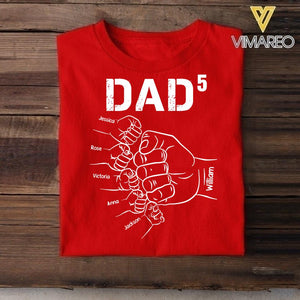 PERSONALIZED DAD WITH KID NAME TSHIRT QTDT2004