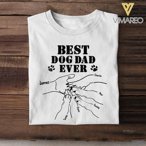 PERSONALIZED BEST DOG DAD EVER TSHIRT 3C 2004