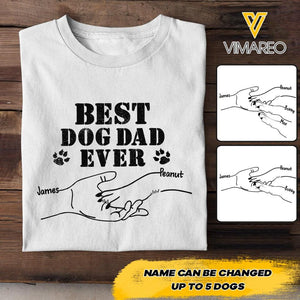 PERSONALIZED BEST DOG DAD EVER TSHIRT 3C 2004