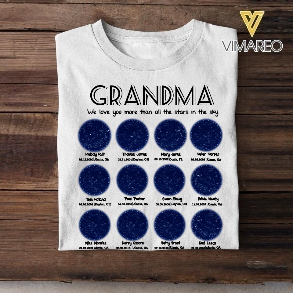 Personalized Grandma Kid Tshirt Printed 22APR-HC20