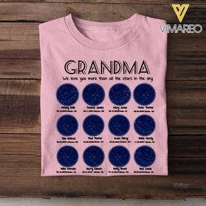 Personalized Grandma Kid Tshirt Printed 22APR-HC20