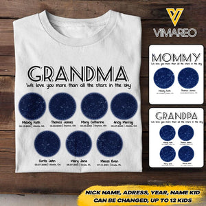 Personalized Grandma Kid Tshirt Printed 22APR-HC20