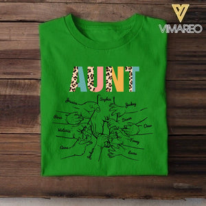 PERSONALIZED GRANDMA AUNT KID NAME TSHIRT QTDT2004