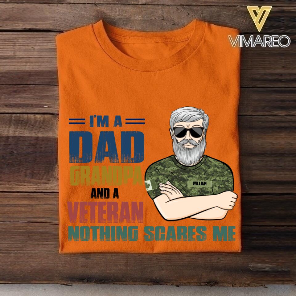 Personalized Dad Grandpa And A Canadian Veterans Tshirt Printed 22APR-LN20