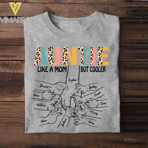 PERSONALIZED GRANDMA AUNT LIKE A MOM BUT COOLER HAND KID TSHIRT QTDT2104