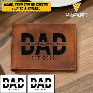 PERSONALIZED DAD KID NAME WALLET QTVQ2104