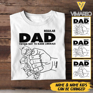 Personalized Regular Dad Tshirt Printed 3N 2104