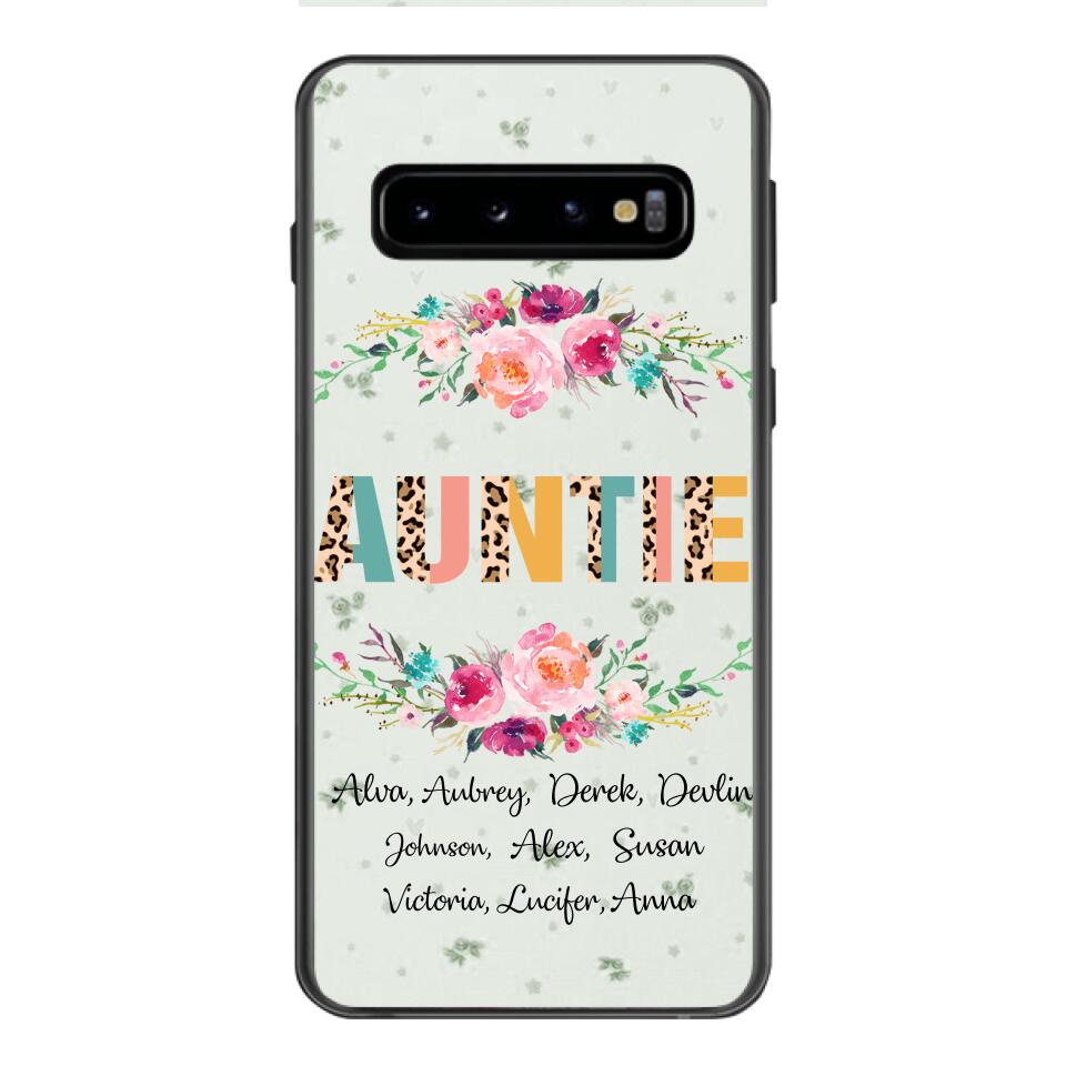 PERSONALIZED GRANDMA AUNTIE KID NAME PHONECASE QTHC2204