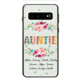 PERSONALIZED GRANDMA AUNTIE KID NAME PHONECASE QTHC2204