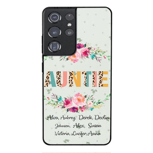 PERSONALIZED GRANDMA AUNTIE KID NAME PHONECASE QTHC2204