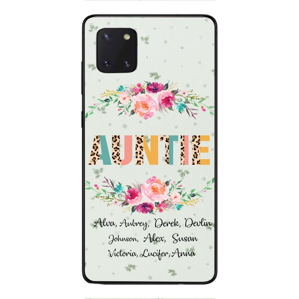 PERSONALIZED GRANDMA AUNTIE KID NAME PHONECASE QTHC2204