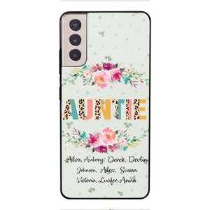 PERSONALIZED GRANDMA AUNTIE KID NAME PHONECASE QTHC2204